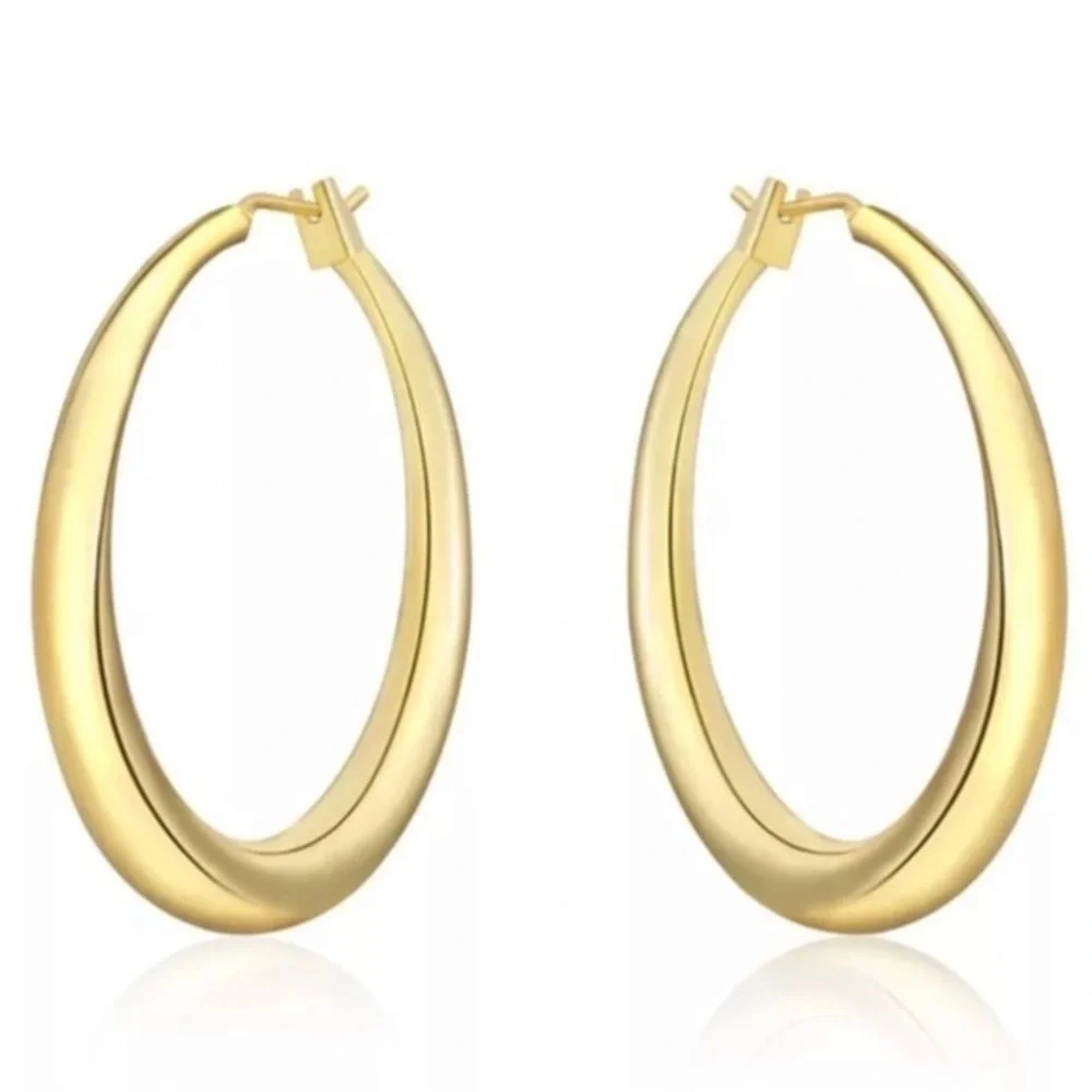 16k Yellow Gold Hoop Earrings